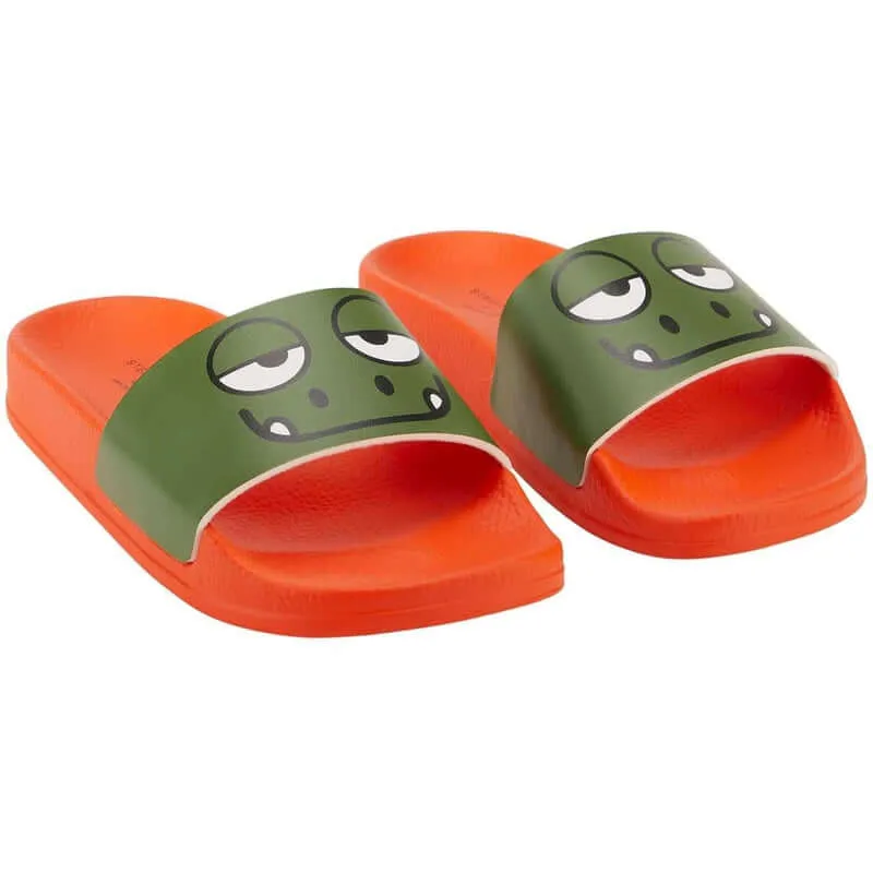 Boys Green Gecko Sliders
