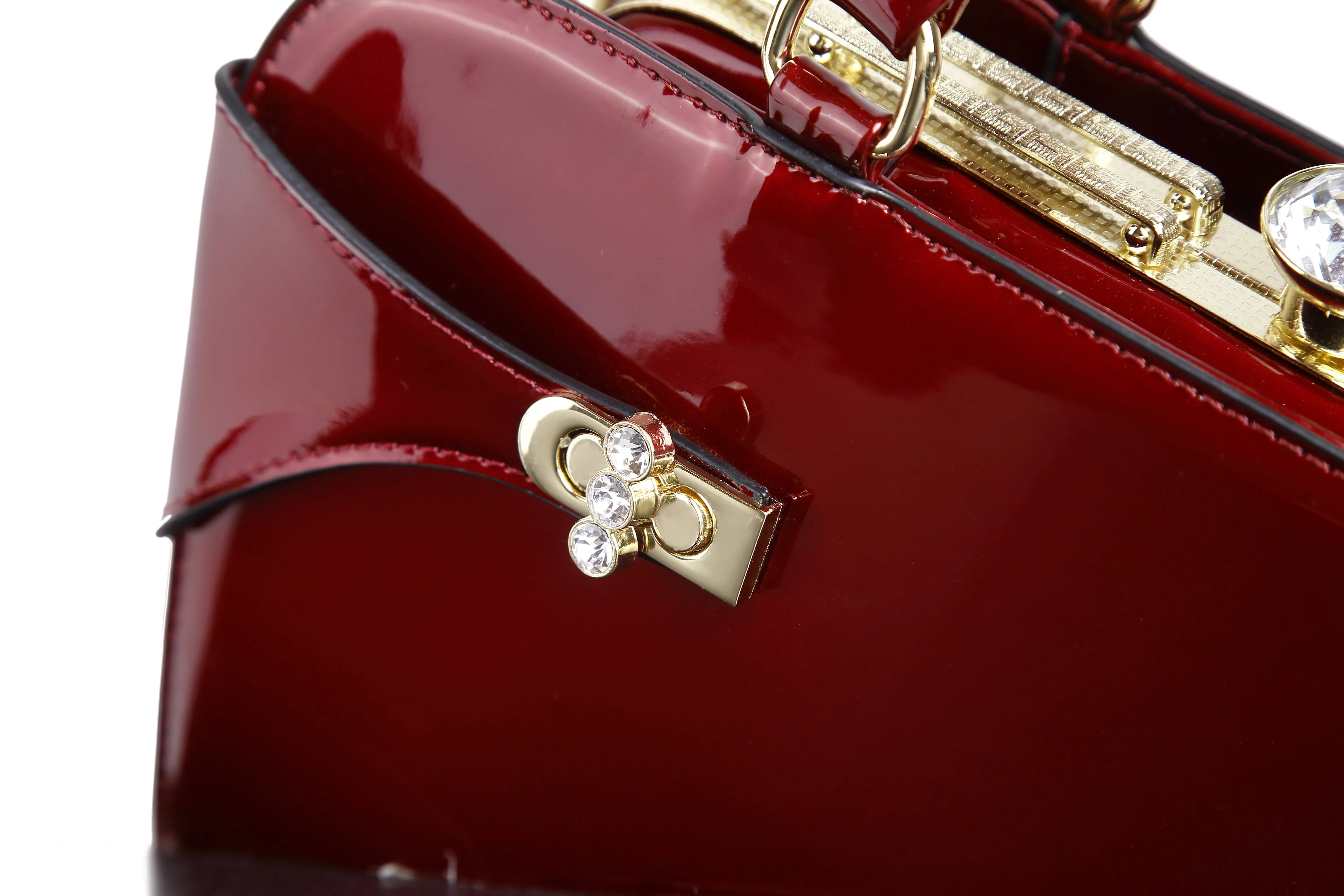 Brangio Elegant Patent Handbag