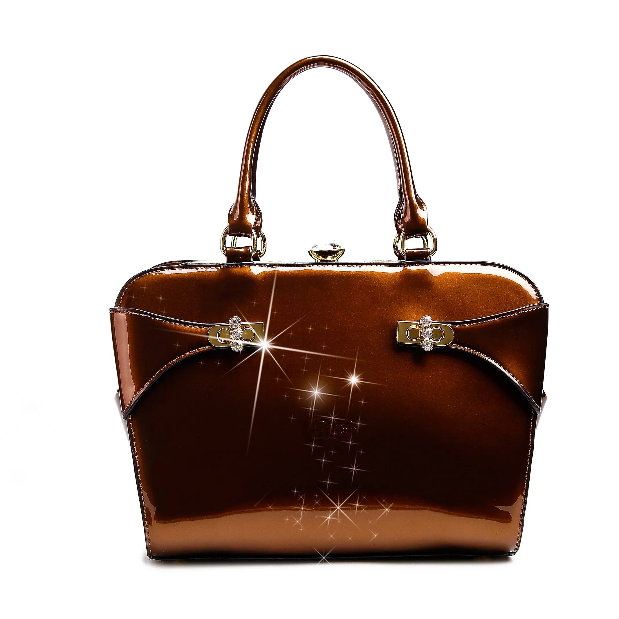 Brangio Elegant Patent Handbag