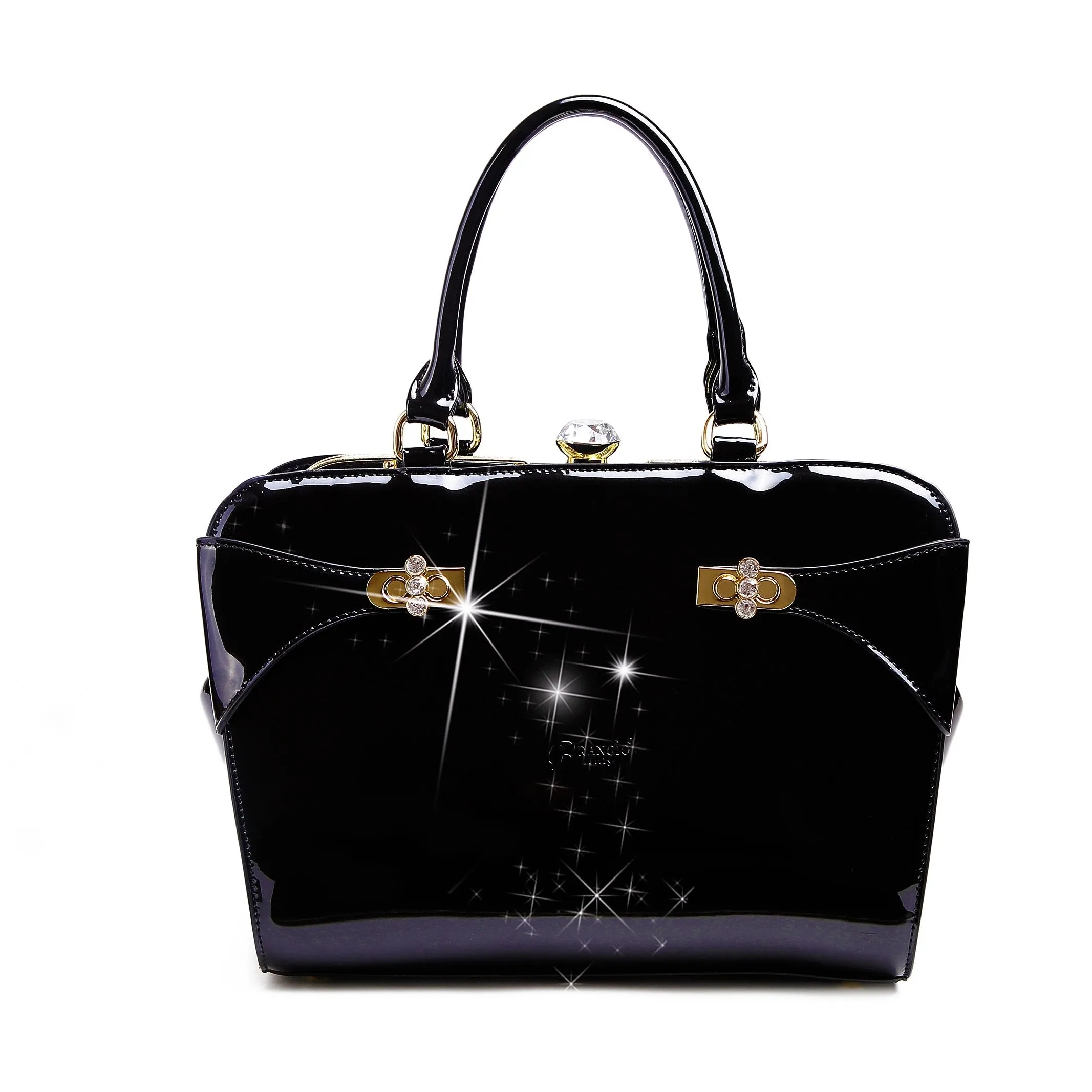 Brangio Elegant Patent Handbag