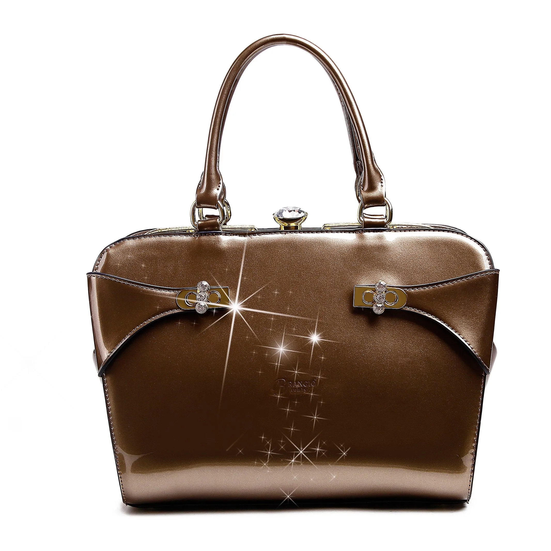 Brangio Elegant Patent Handbag