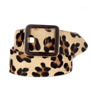 Brave Leather MAKANI LEOPARD PRINT BELT