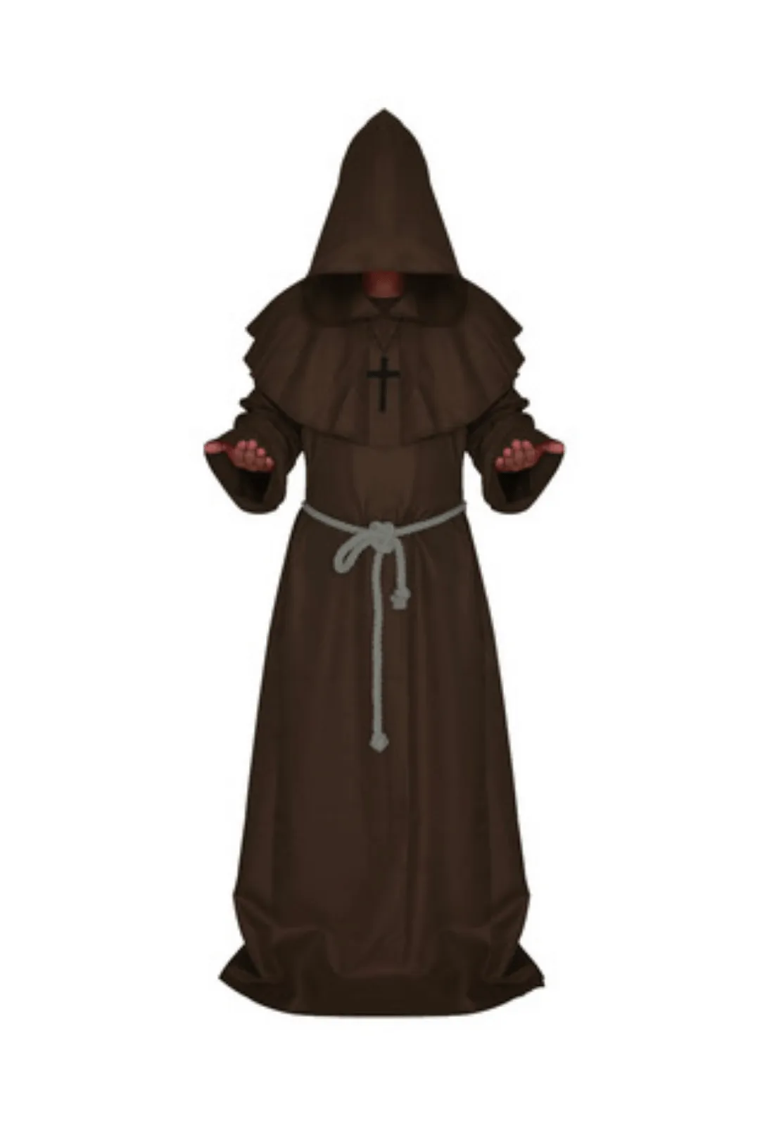 Brown Deluxe Monk Costume