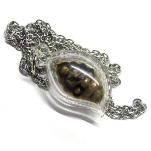Buddhist Monk Phra Uppha Khut Unalome & Conch Shell Protection Amulet