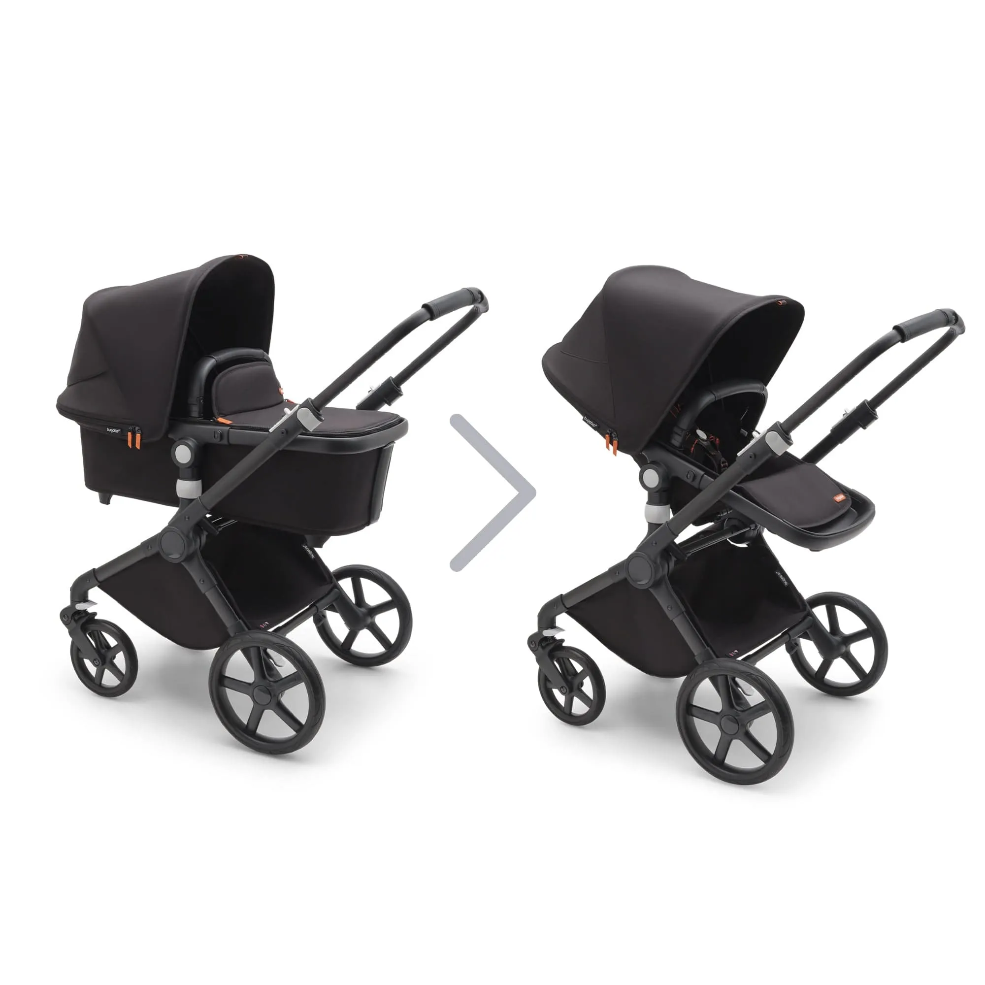 Bugaboo Fox Cub Cloud T Travel System - Black/Midnight Black