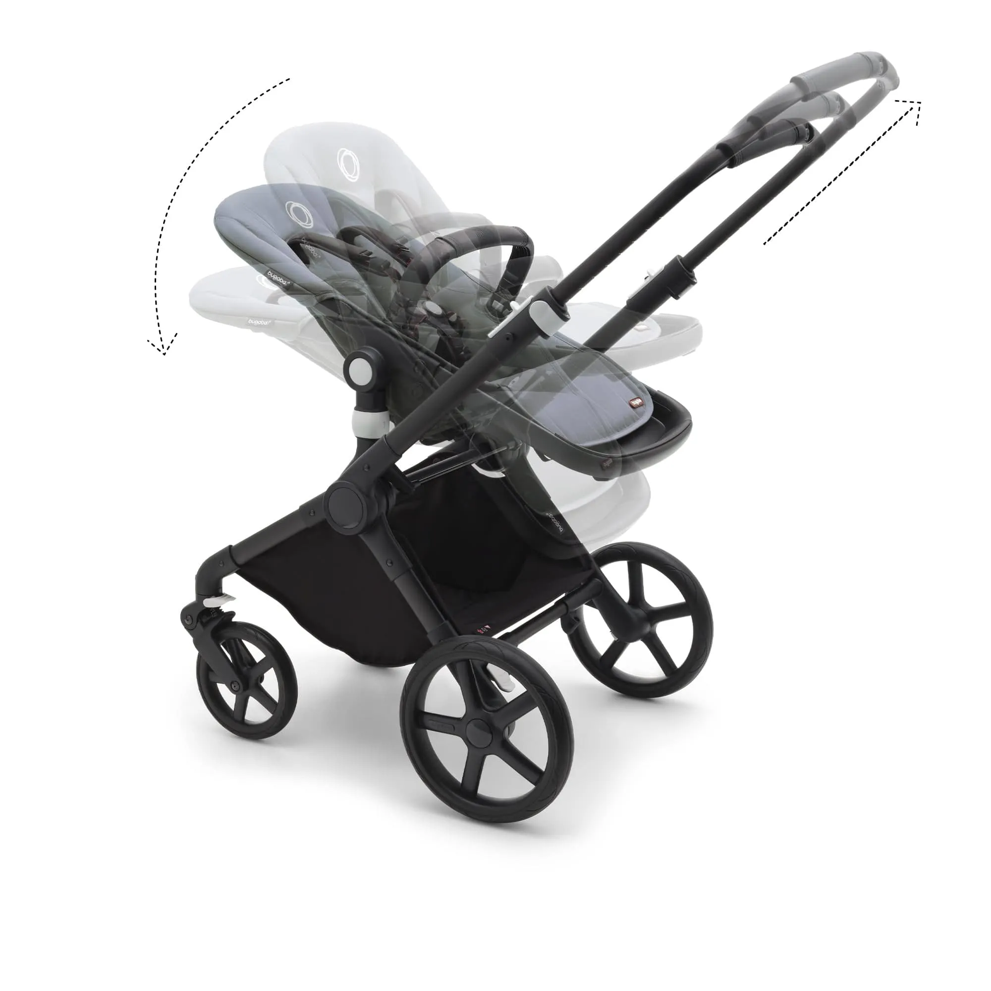 Bugaboo Fox Cub Essential Bundle - Black/Stormy Blue