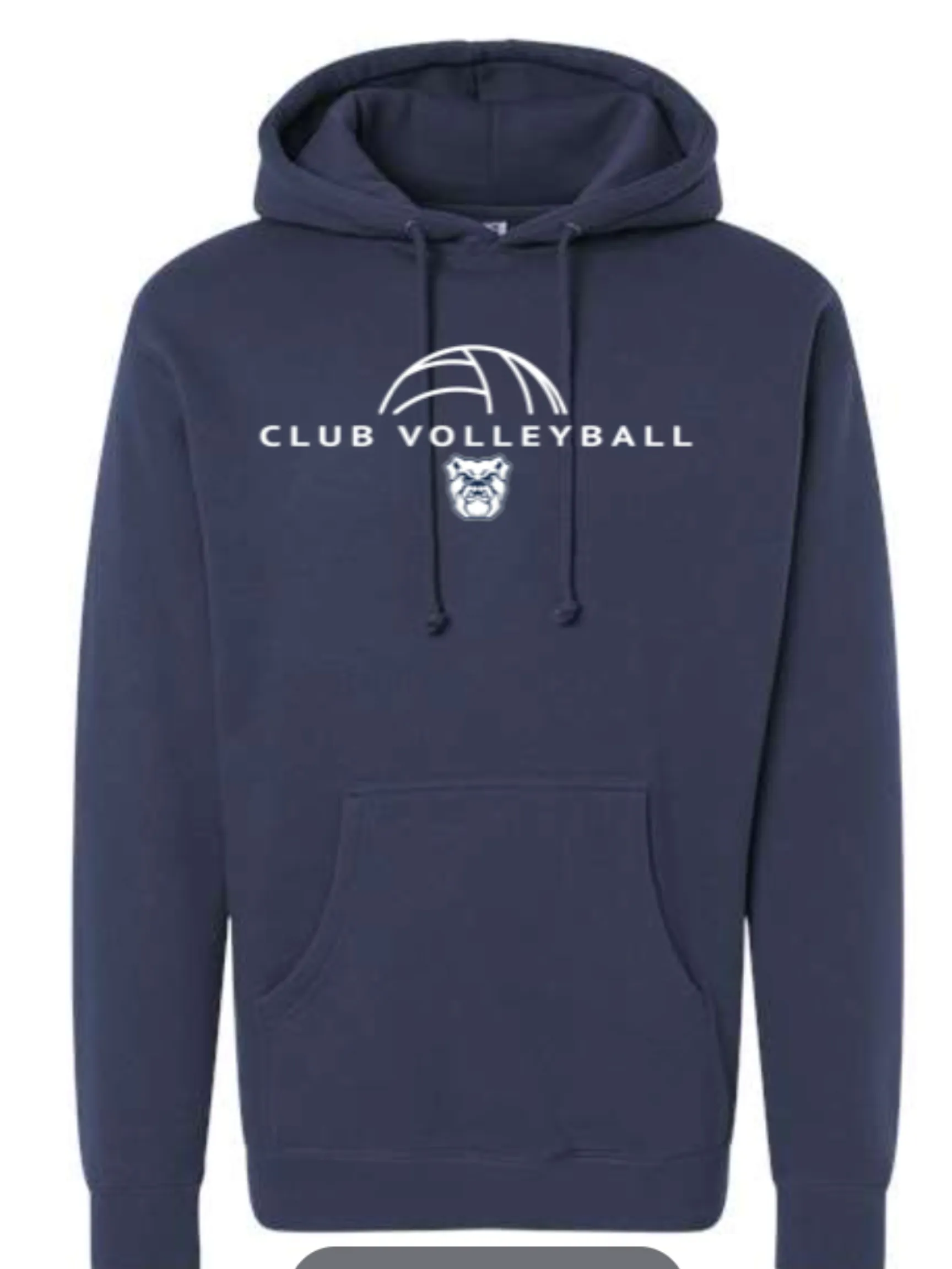 Butler Women's Club Volleyball Hooded Sweatshirt Navy