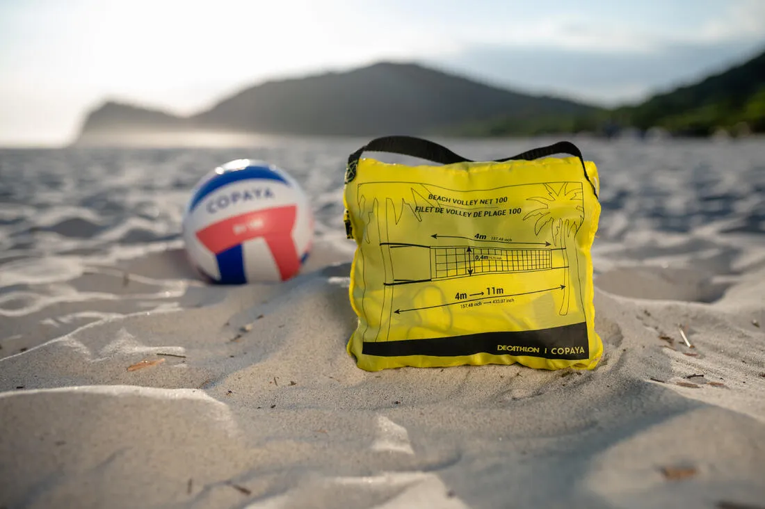 BV100 Beach Volleyball Net - Yellow