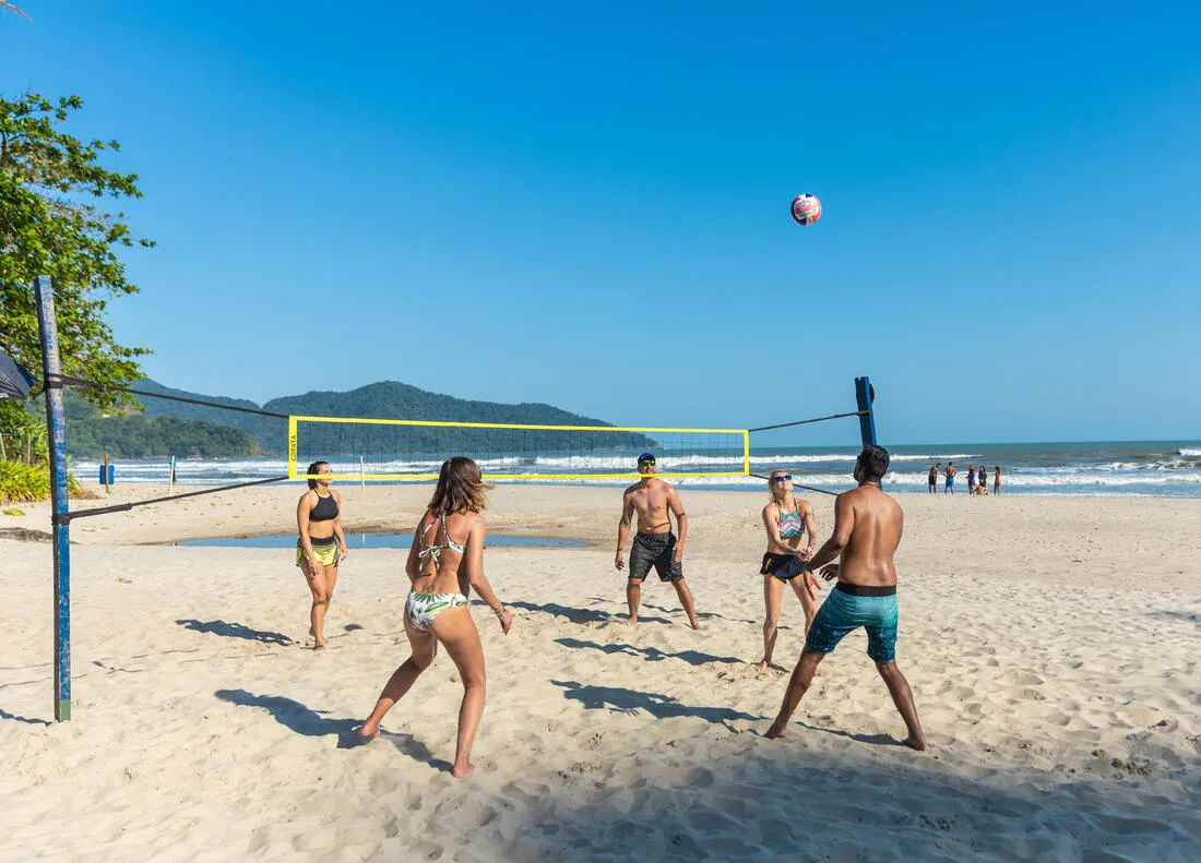 BV100 Beach Volleyball Net - Yellow