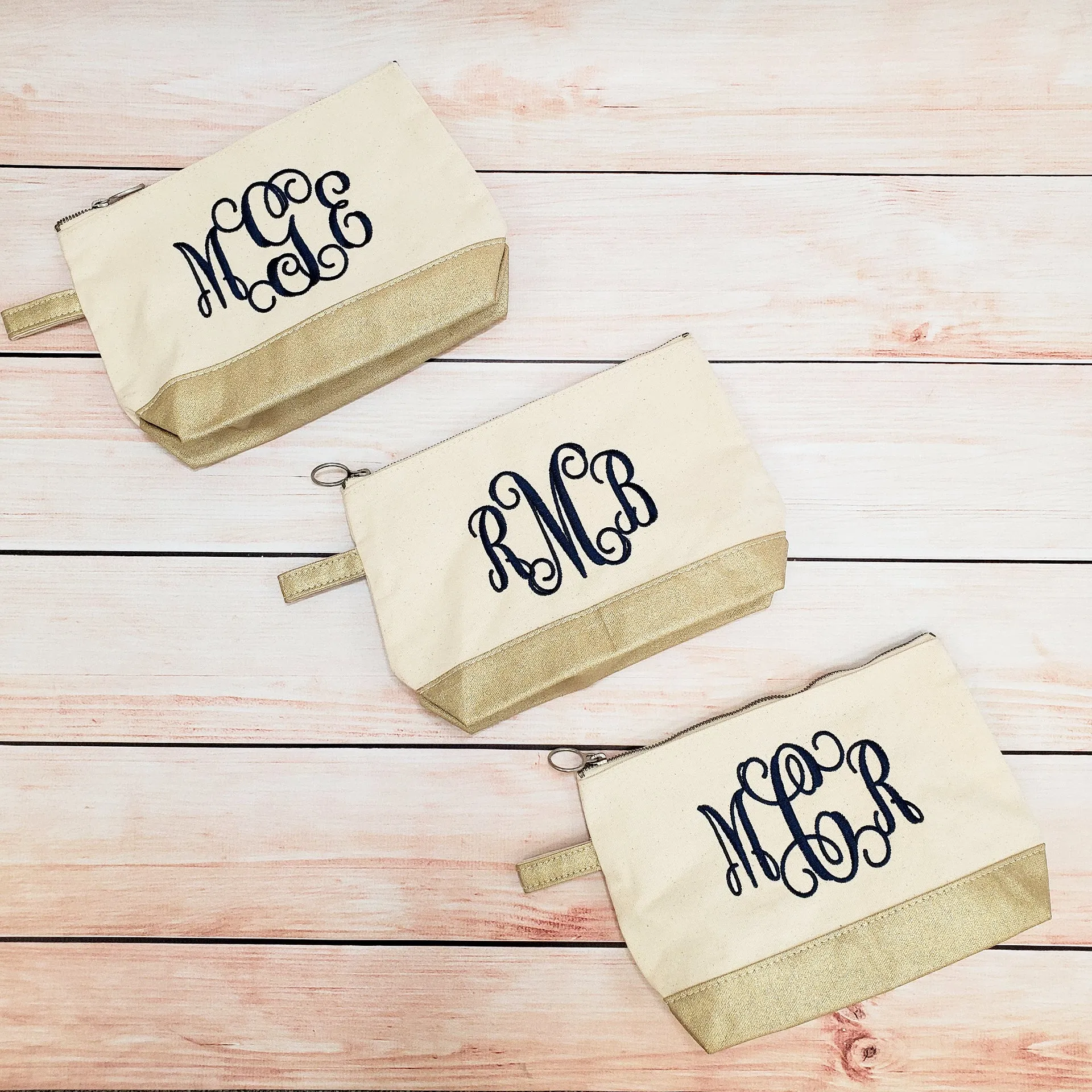 Canvas Makeup Bag - 8 Colors Available