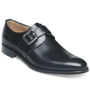 CHEANEY Moorgate Shoes - Single Buckle Monk Strap- Black Calf