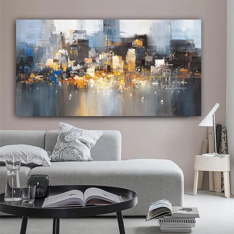 City Building Rain Boat Scenery