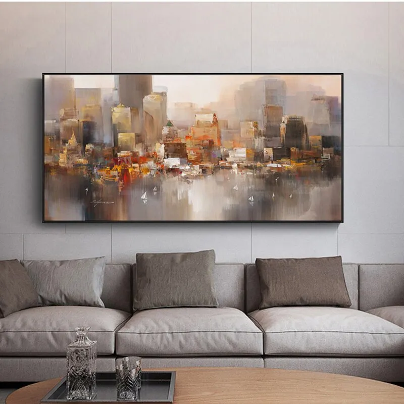 City Building Rain Boat Scenery