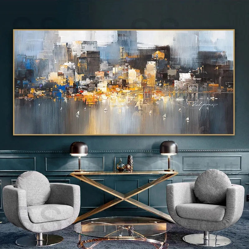 City Building Rain Boat Scenery