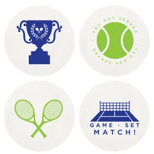 COASTERS - HP - TENNIS  LARGE BOX OF 100 LETTERPRESSED
