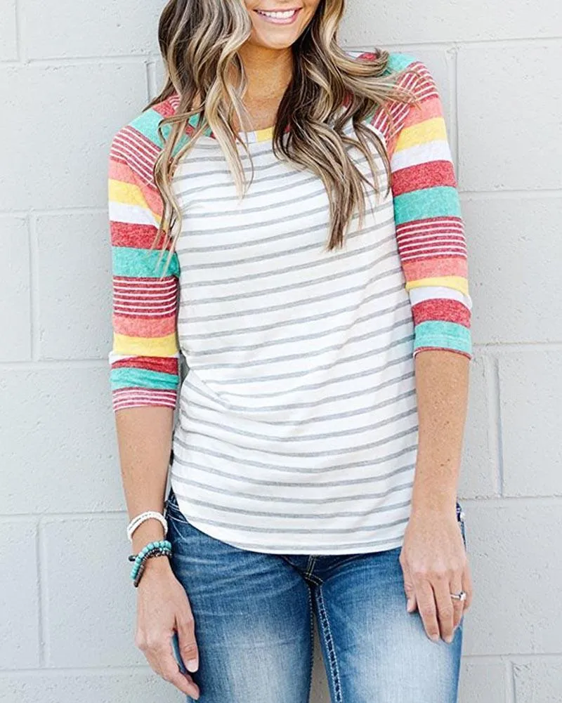 Colorful Stripes T- Shirt