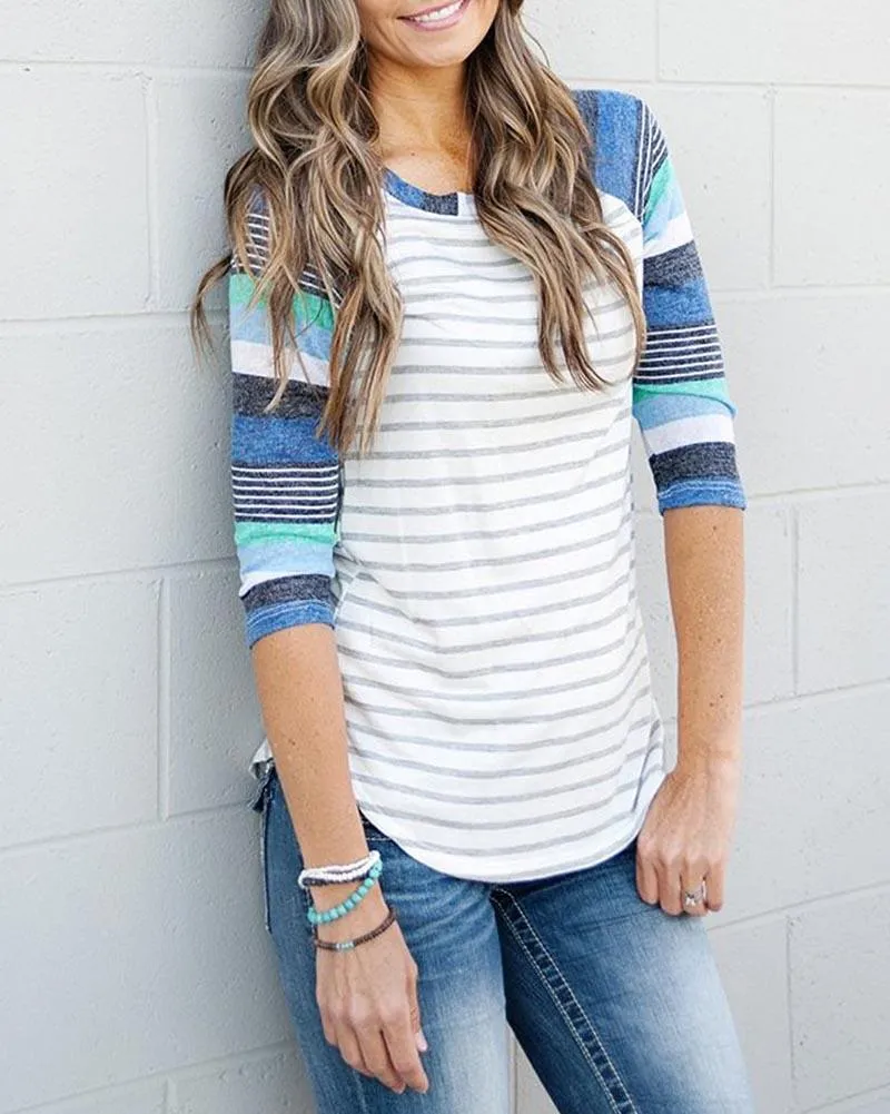 Colorful Stripes T- Shirt