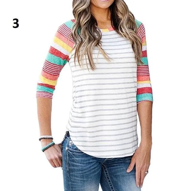 Colorful Stripes T- Shirt