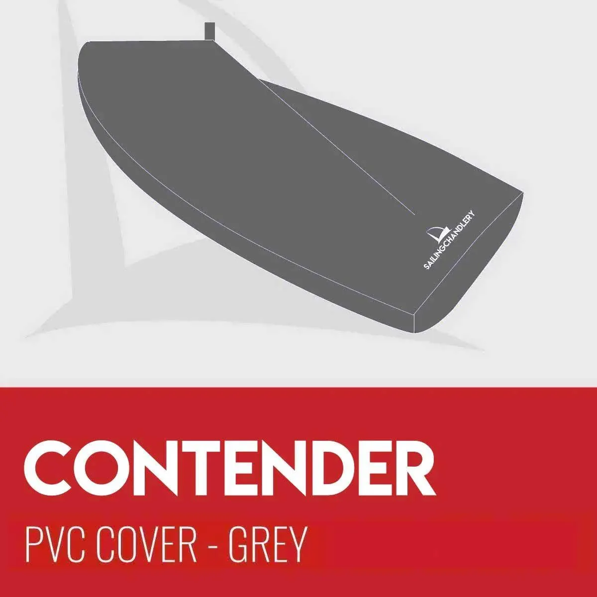 Contender Boat Cover - Boom Up - PVC Grey