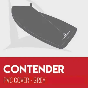 Contender Boat Cover - Boom Up - PVC Grey
