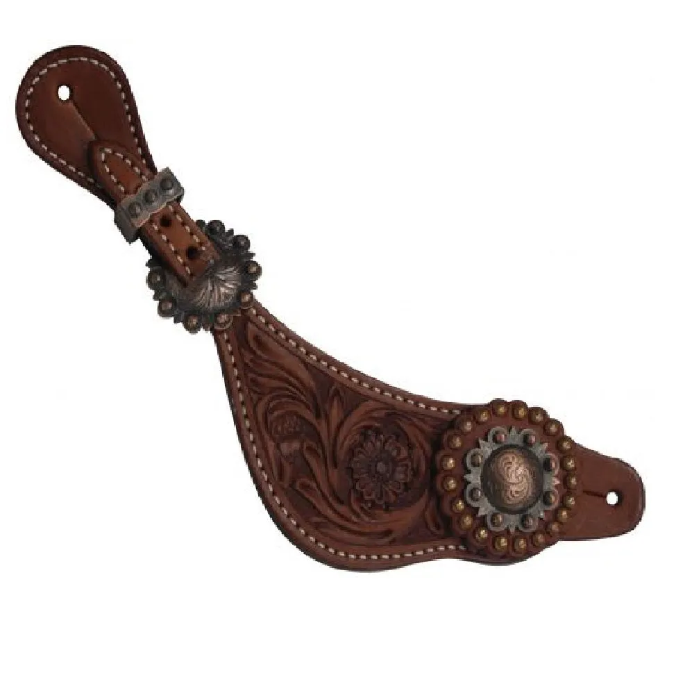 Copper Concho Spur Strap