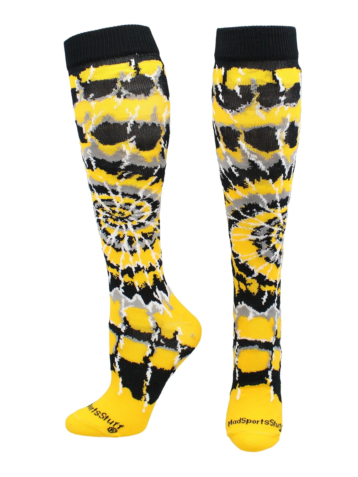 Crazy Tie Dye Socks Over the Calf
