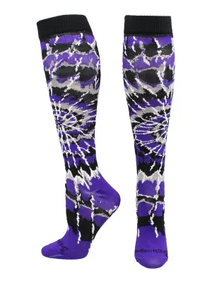 Crazy Tie Dye Socks Over the Calf