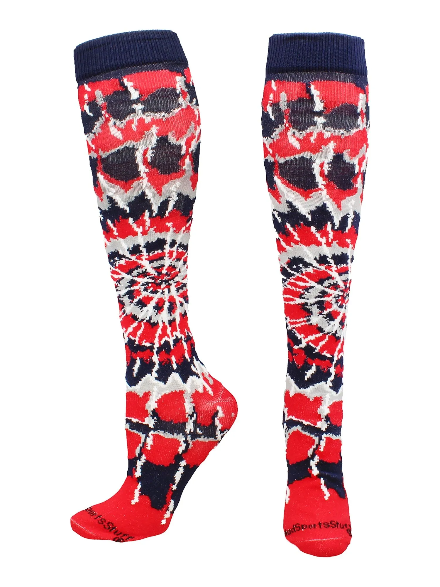 Crazy Tie Dye Socks Over the Calf