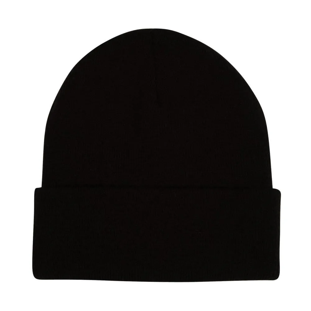 Creature Beanie Logo Outline Long Shoreman - Black