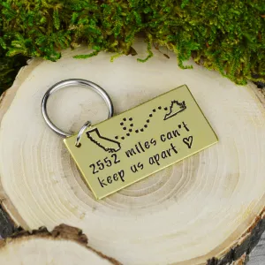 Custom Long Distance Keychain