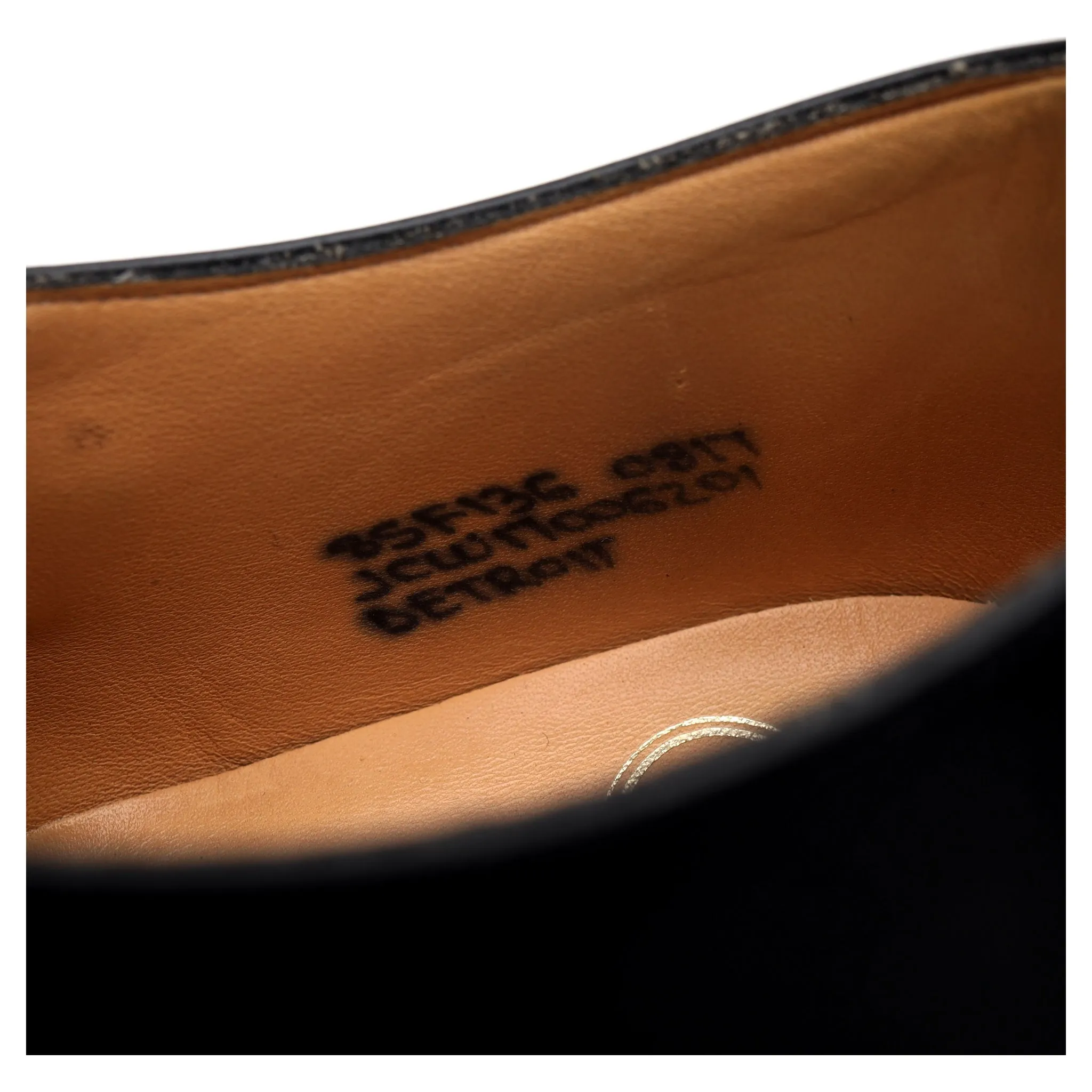 'Detroit' Black Leather Double Monk Strap UK 8.5 F