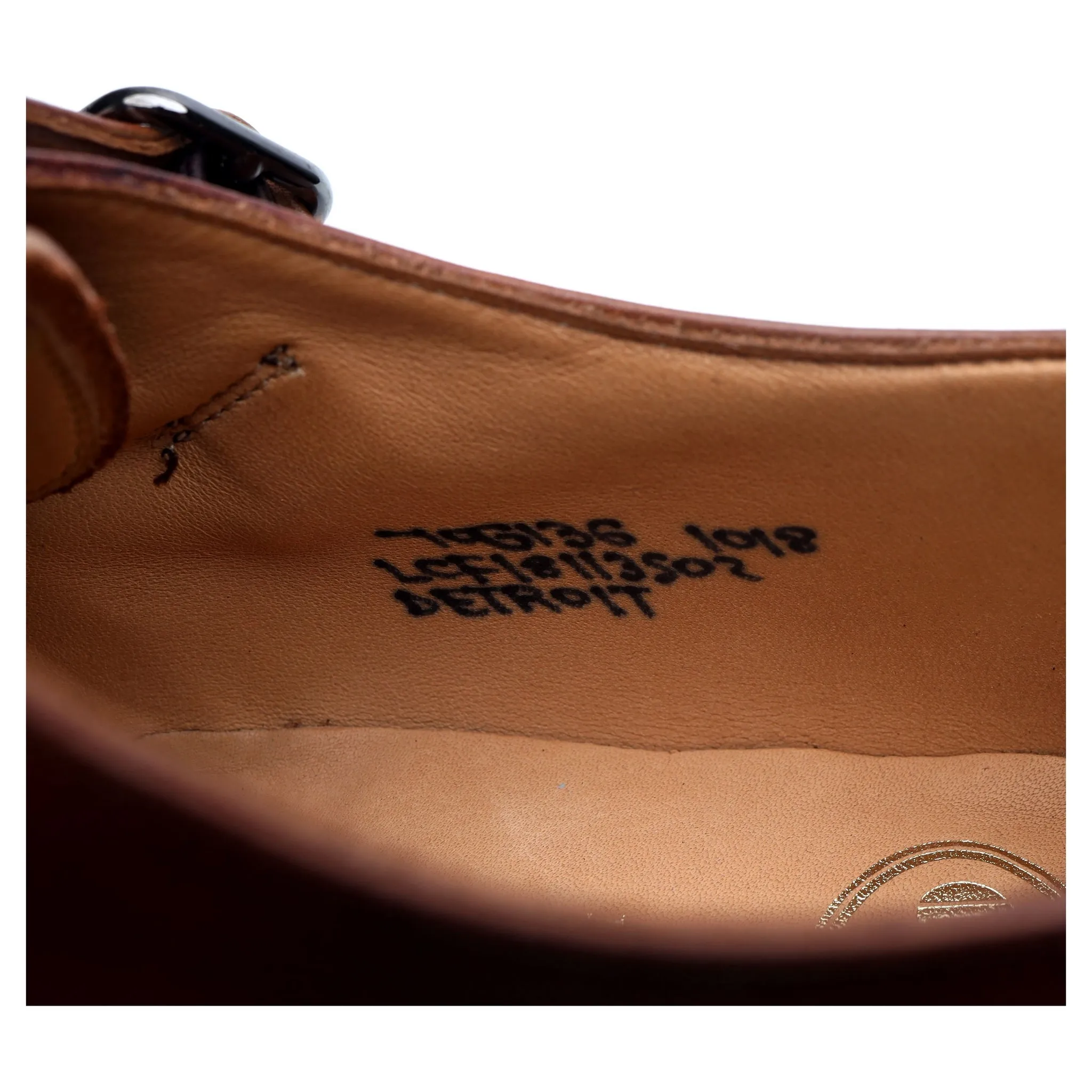 'Detroit' Tan Brown Leather Double Monk Strap UK 7 G