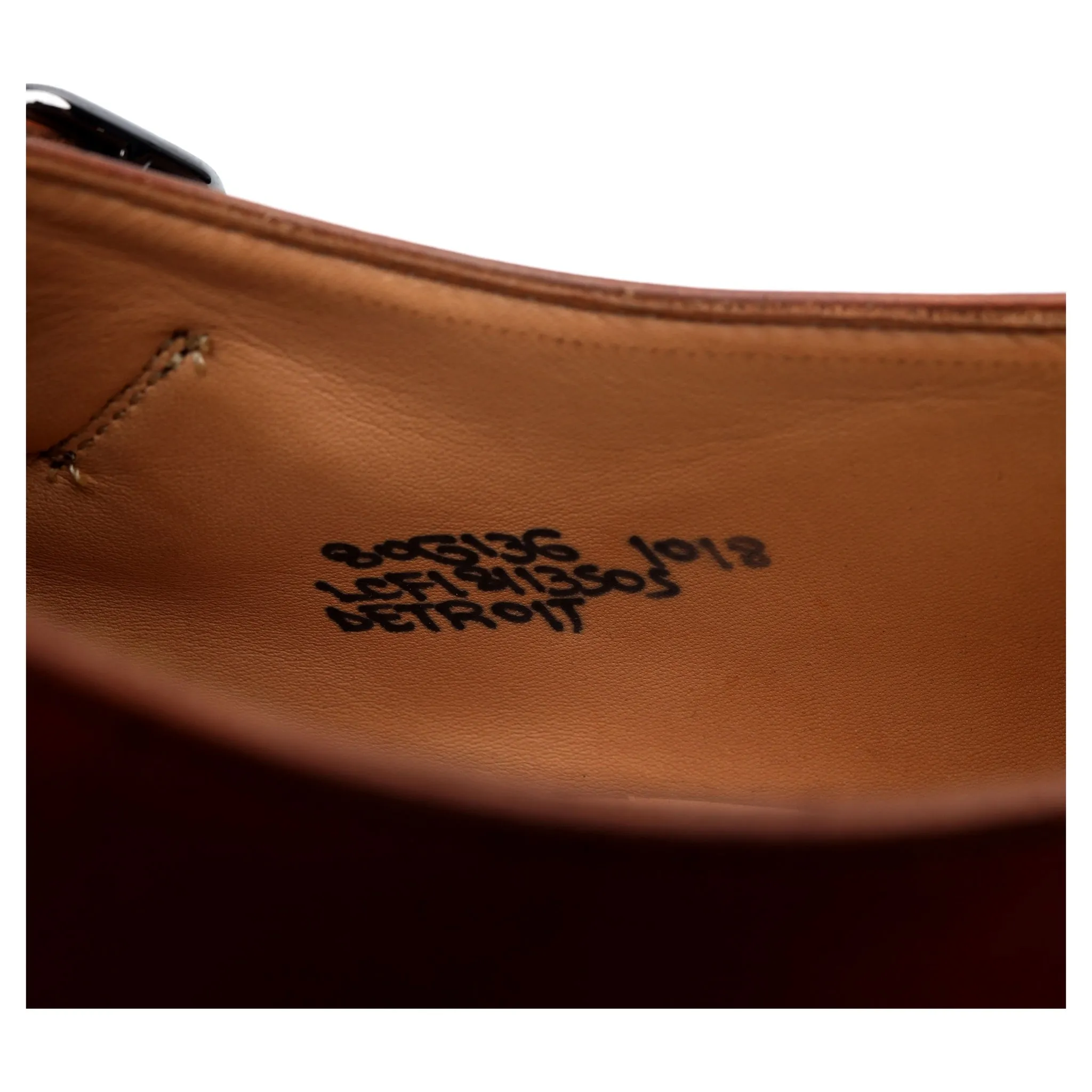 'Detroit' Tan Brown Leather Double Monk Strap UK 8 G