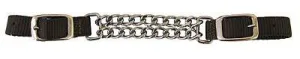 Double Chain Curb Strap with Nylon Straps