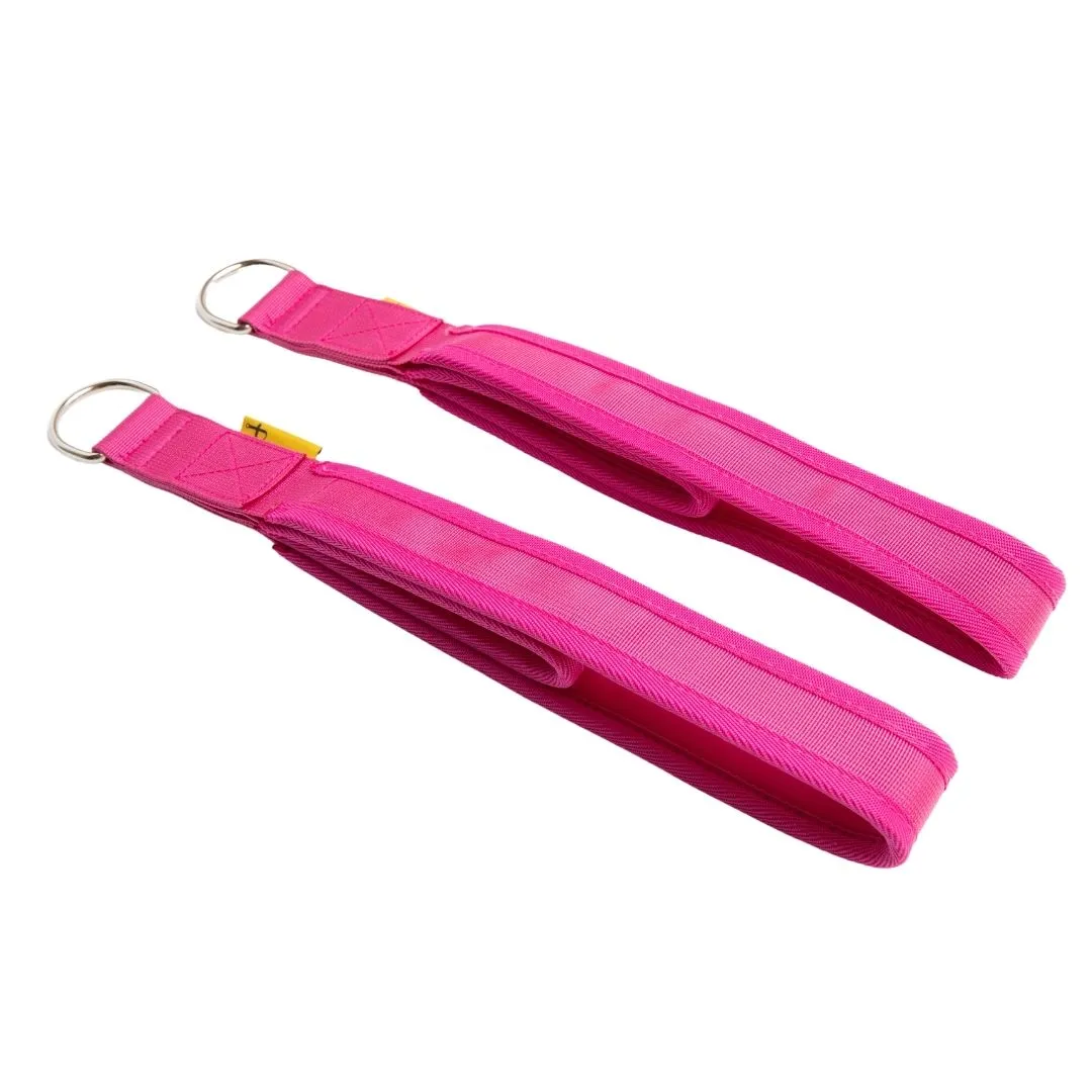 Double Loop Pilates Straps (Pink)