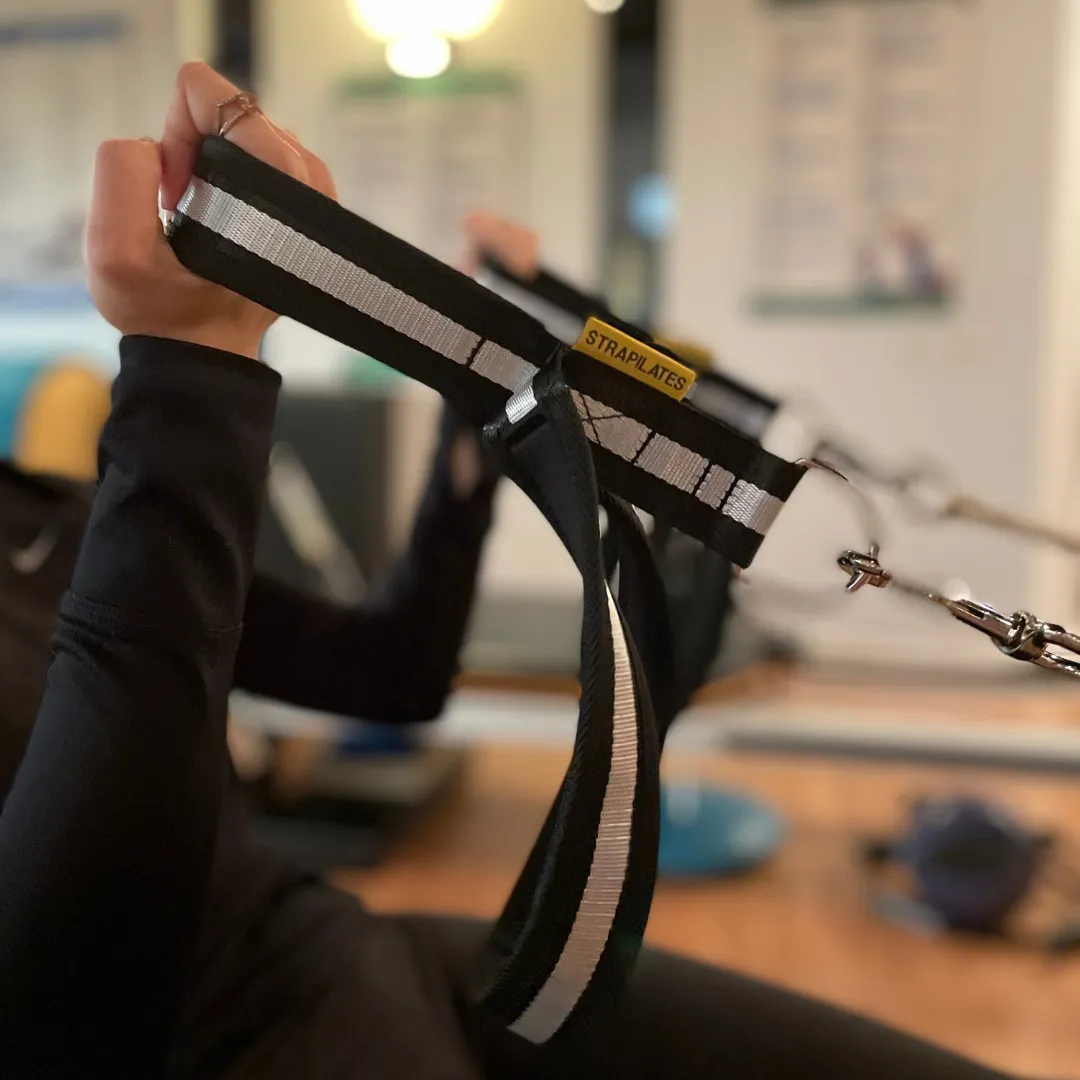 Double Loop Pilates Straps (Striped)