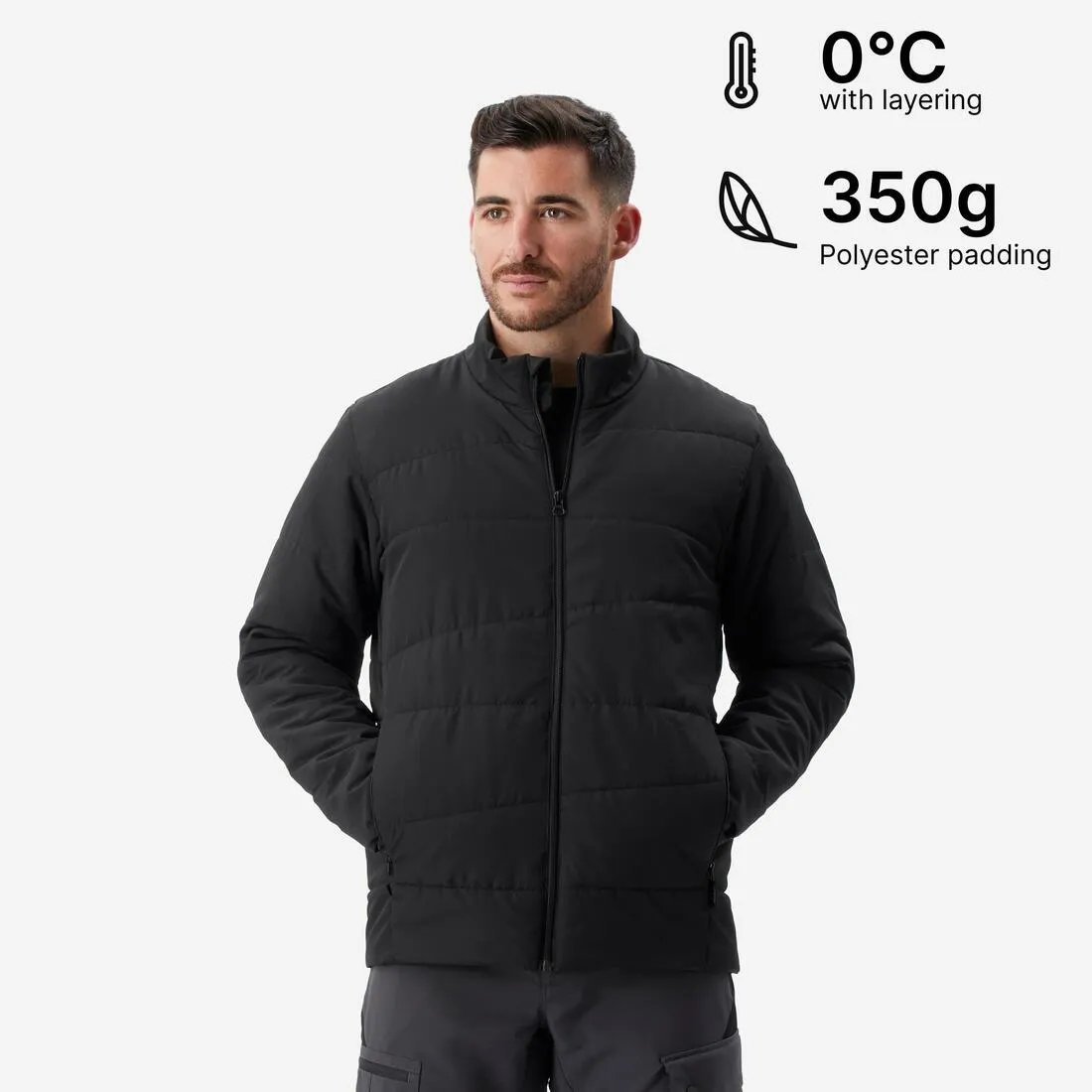 Doudoune synthétique de trek montagne - MT50 0°C - Homme