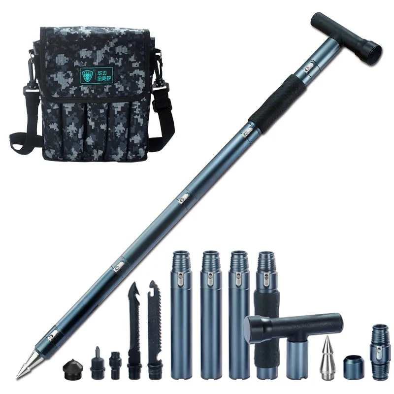 EDC multi tool outdoor Self Defense Stinger stick Weapon Tactical Trekking pole Alpenstock Hiking Camping Climbing equipments