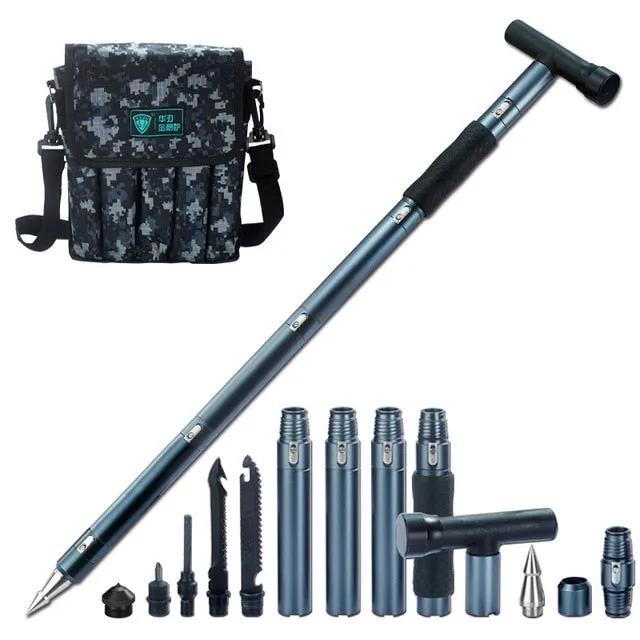 EDC multi tool outdoor Self Defense Stinger stick Weapon Tactical Trekking pole Alpenstock Hiking Camping Climbing equipments