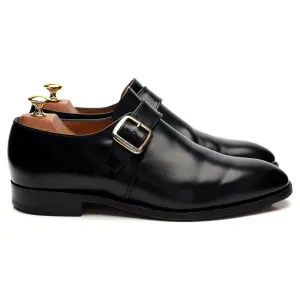 'Eden' Black Leather Monk Strap UK 9 F
