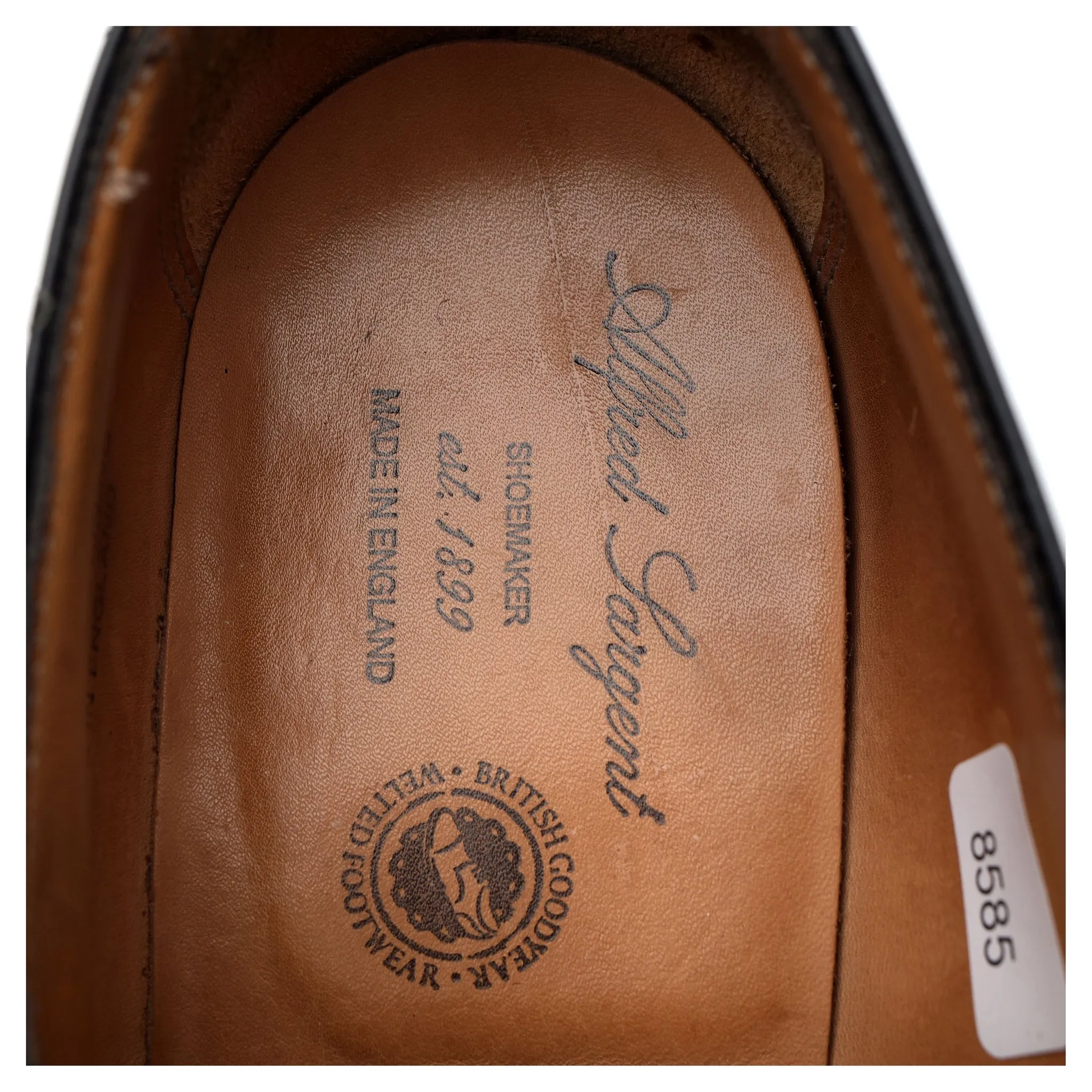 'Eden' Black Leather Monk Strap UK 9 F