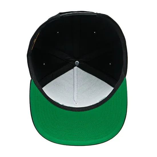 Emerica Pure Five Panel Cap - Black/Green