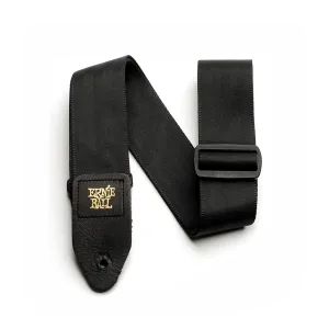 Ernie Ball Black Seatbelt Webbing Guitar Strap