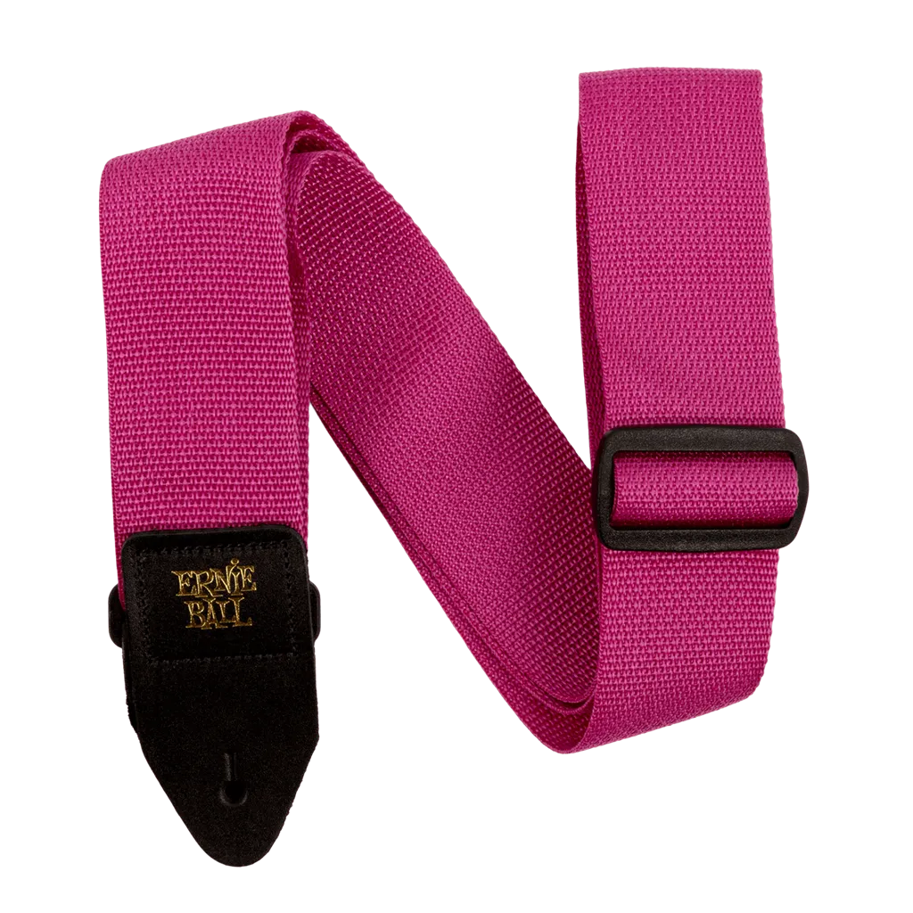 Ernie Ball PolyPro Raspberry Guitar Strap