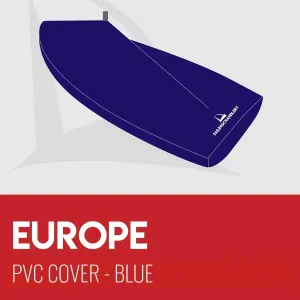 Europe Dinghy Cover - Boom Up - PVC Blue