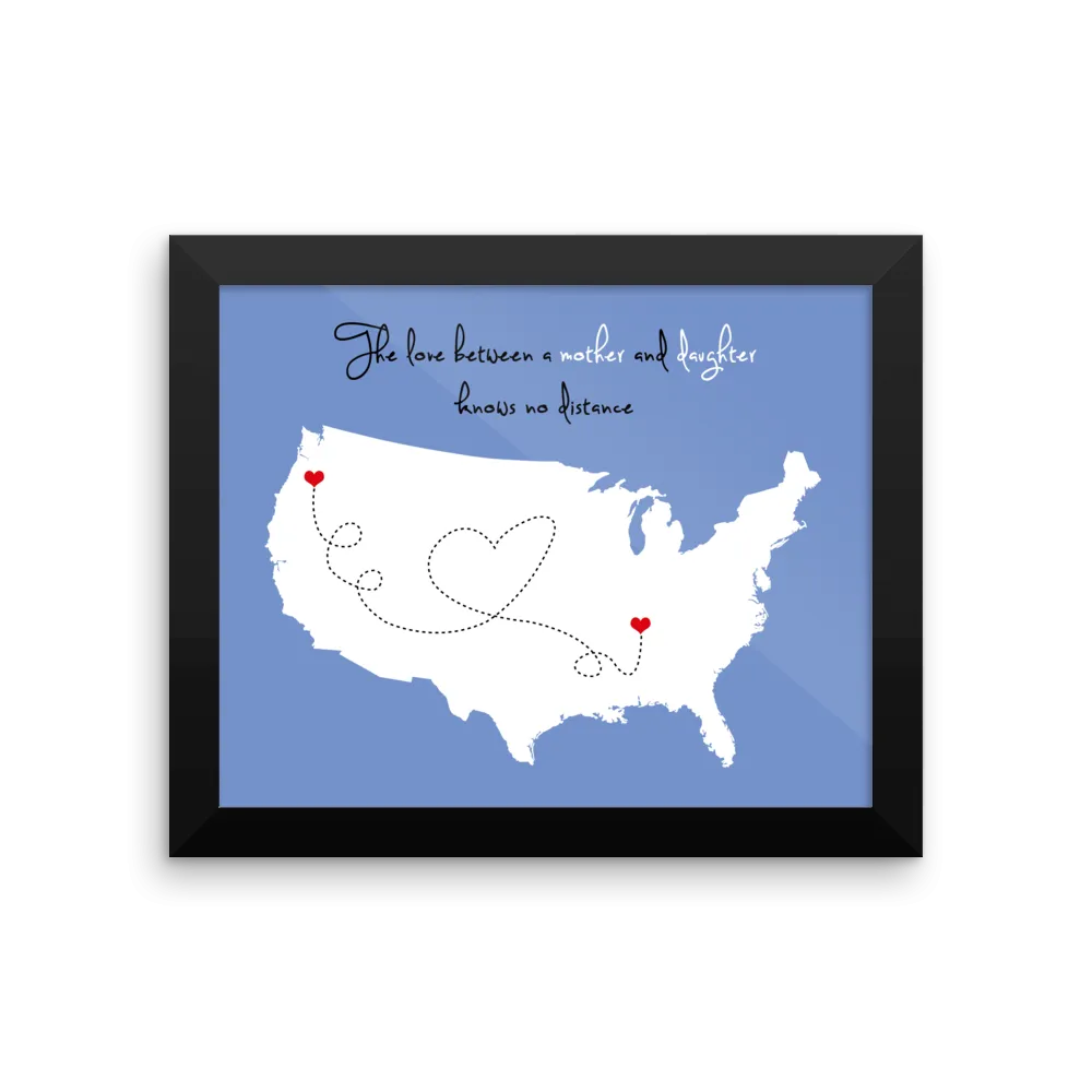 Father's Day Long Distance Relationship Map