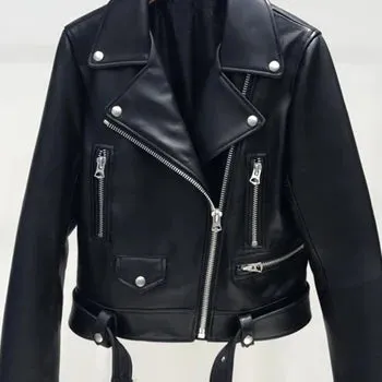 Faux PU Leather Jacket Casual