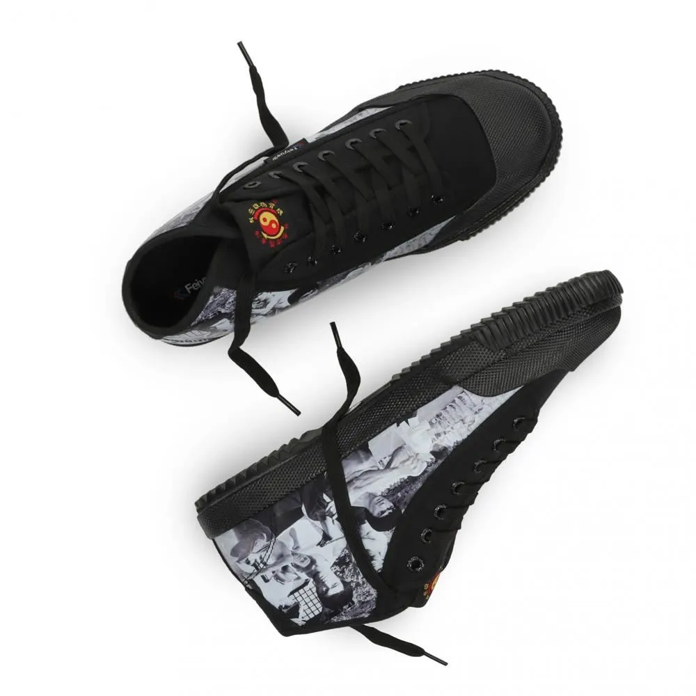 Feiyue Footwear Feiyue x Bruce Lee 1920 Mid Martial Arts/Gym/Lifing Shoes - Black / Montage