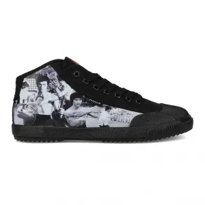 Feiyue Footwear Feiyue x Bruce Lee 1920 Mid Martial Arts/Gym/Lifing Shoes - Black / Montage