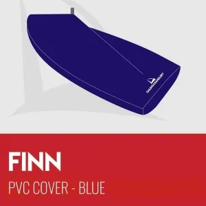 Finn Dinghy Cover - Boom Up - PVC Blue